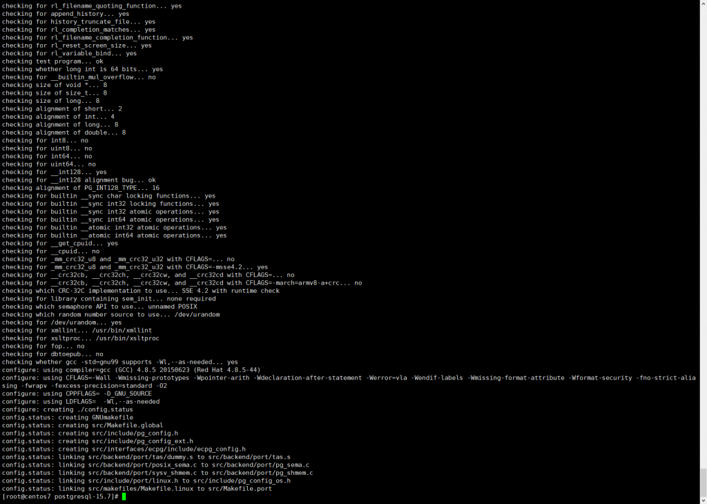 图片[4]-Centos7.9 通过源码编译安装 PostgreSQL 15.7 数据库-李佳程的个人主页