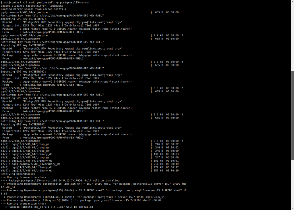 图片[6]-Centos7.9 通过官方源安装 PostgreSQL 数据库-李佳程的个人主页